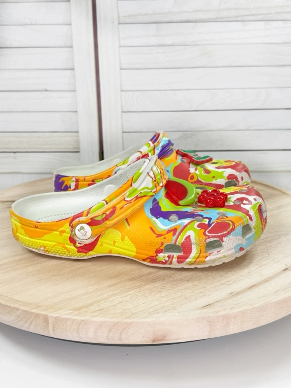 Crocs x‎ Trix Classic Clog Multicolor Tie Dye Marble Women 8 Men 6
